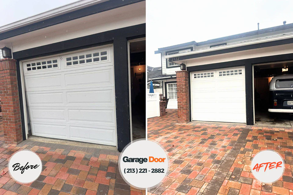 Before and after: garage door repair Port Norris, NJ